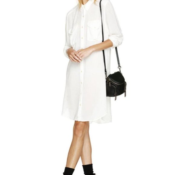 Black Wilfred Free Veronika Shirt Dress Midi - Picture 2 of 4